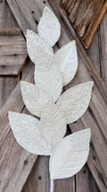 White Velvet Pearl Leaf Spray