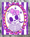 Skull Bight, Halloween Sign, Halloween Decor, Halloween Wall Art