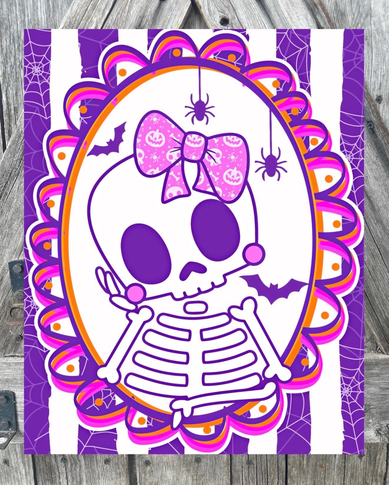 Skull Bight, Halloween Sign, Halloween Decor, Halloween Wall Art