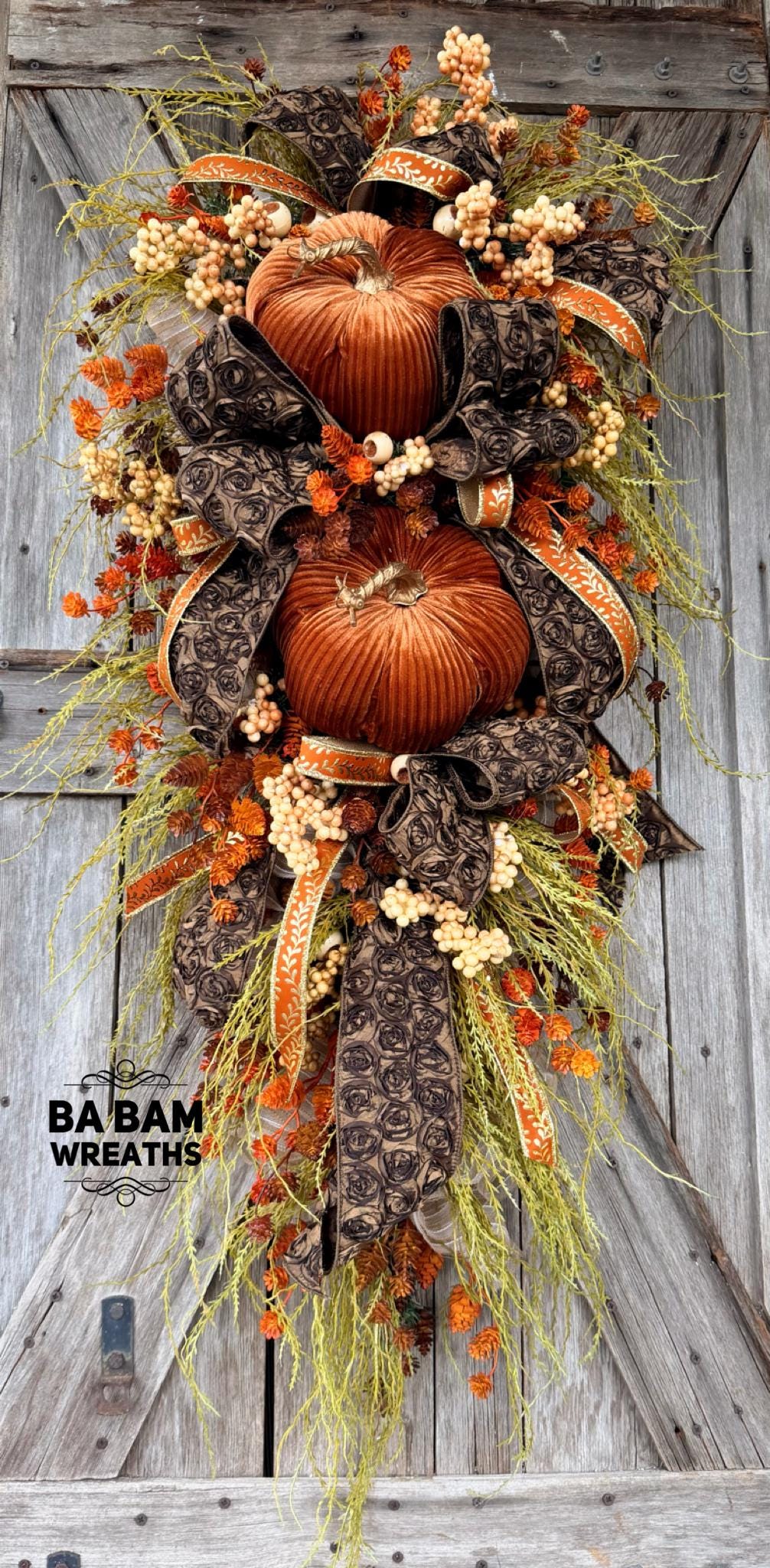 Autumn Wreath, Fall Decor, Halloween Swag, Fall Wreath, Fall Door