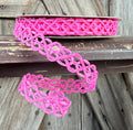 Pink Weave Wired Ribbon 5/8 Inch