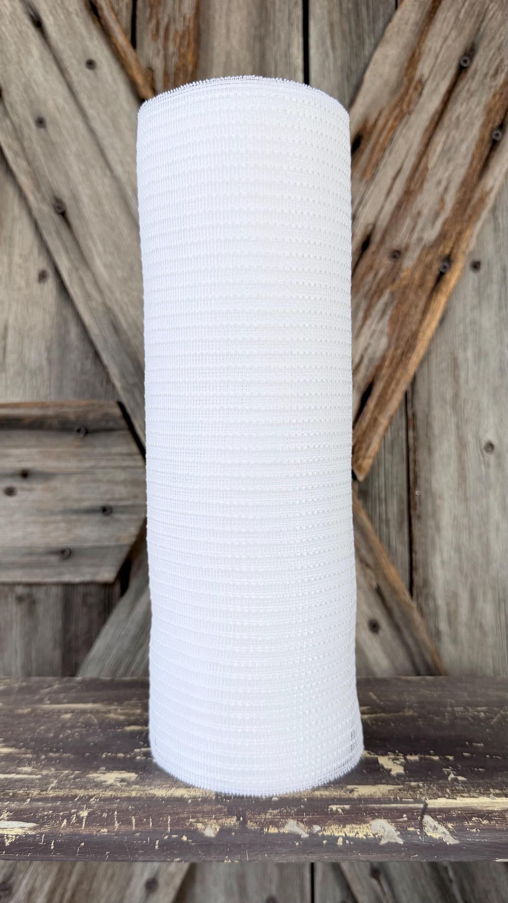 10 Yards, White Fine Weave Jute Mesh