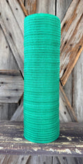 10 Yards, Emerald Green Fine Weave Jute Mesh