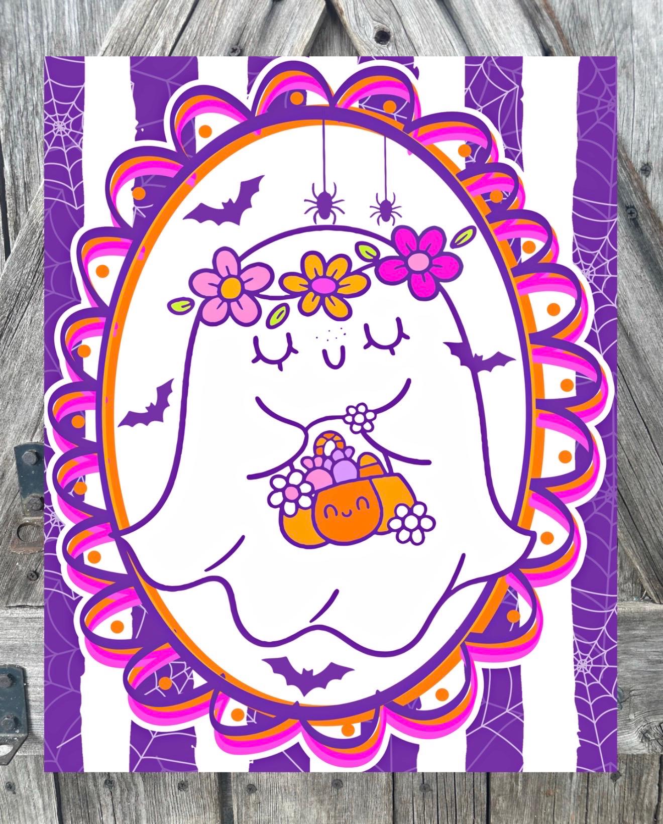 Ghost Bight, Halloween Sign, Halloween Decor, Halloween Wall Art