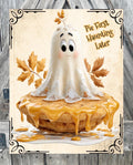 Pie First, Halloween Sign, Halloween Decor, Halloween Wall Art