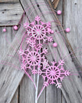 Pink Snowflake Spray