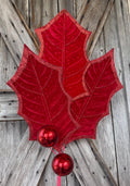 Large Red Holly Spray