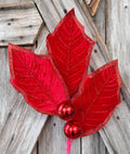 Red Holly Spray