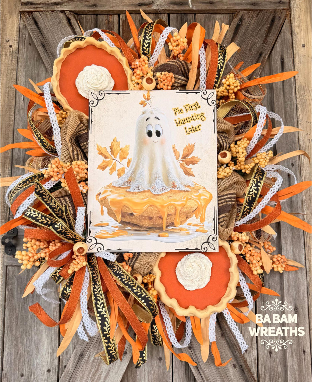 Autumn Wreath, Scarecrow Wreath, Fall Decor, Halloween Swag, Fall Wreath, Fall Door