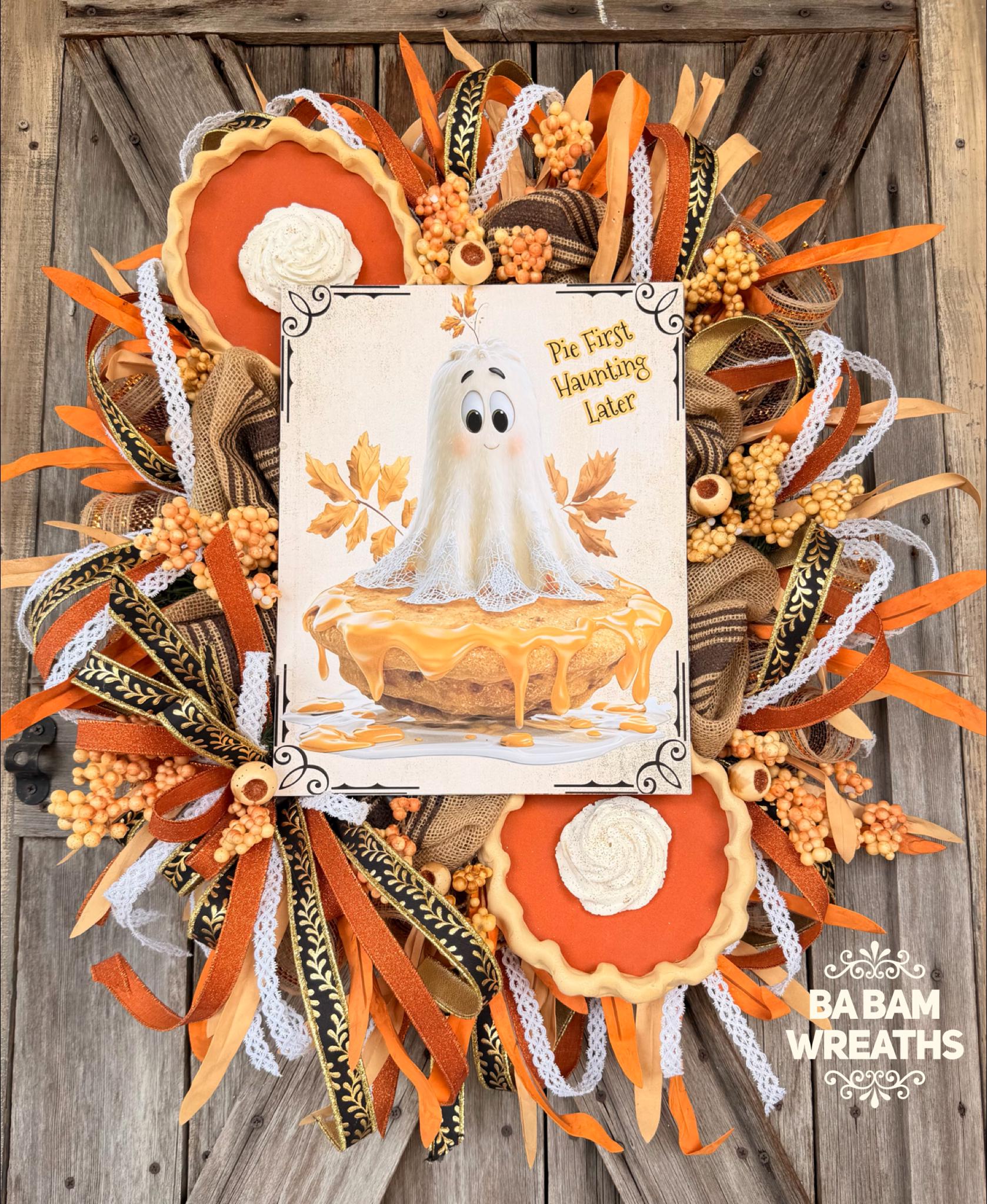 Autumn Wreath, Scarecrow Wreath, Fall Decor, Halloween Swag, Fall Wreath, Fall Door