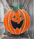 Light Up Wooden Jackolantern 19 inches