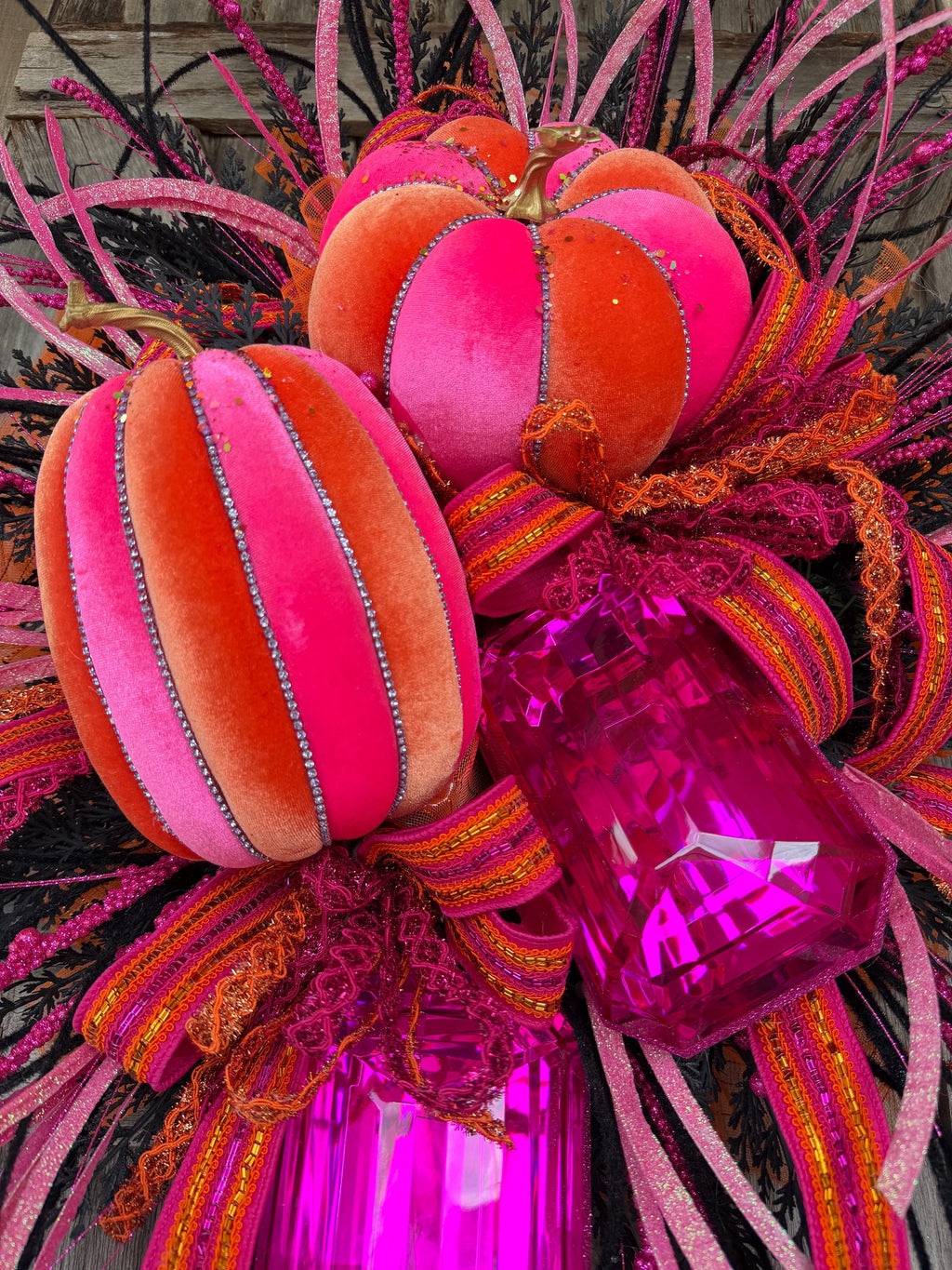 Halloween Wreath, Luxo Wreath, Fall Decor, Halloween Swag, Fall Wreath, Fall Door