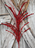 Red Glitter Berry Spray