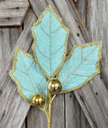 Mint Gold Holly Spray