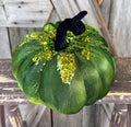 Glam Green Pumpkin 8 inches
