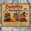 Campfire Marshmallows Sweet Treats, Fall Sign, Halloween Sign, Halloween Decor, Halloween Wall Art
