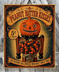 Peanut Butter Kisses, Fall Sign, Halloween Sign, Halloween Decor, Halloween Wall Art