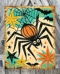 Retro Spider, Fall Sign, Halloween Sign, Halloween Decor, Halloween Wall Art