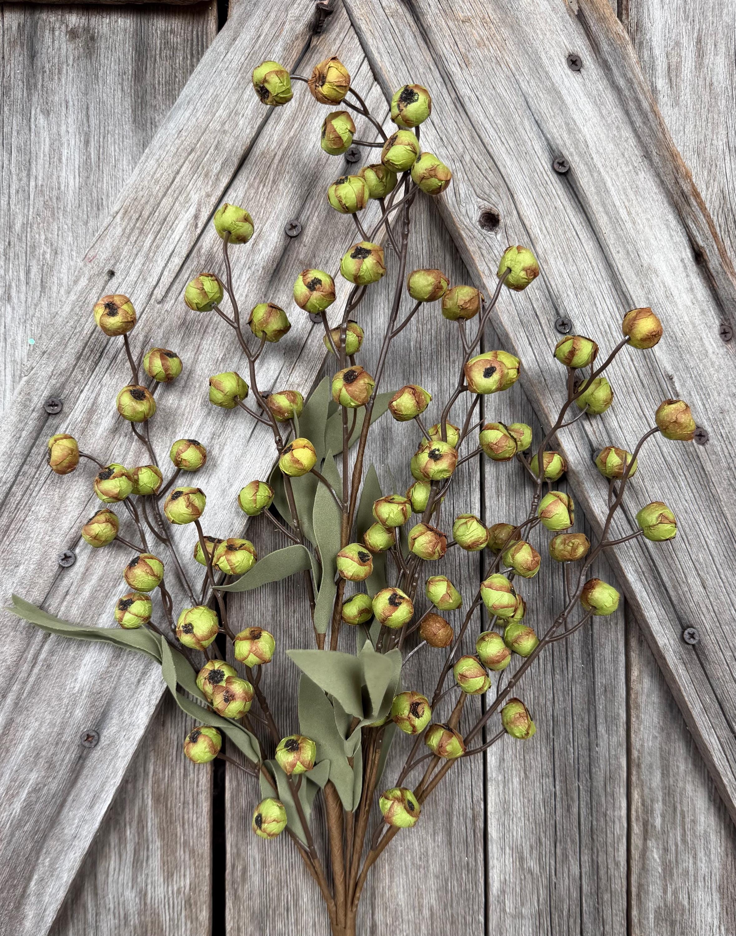 Green Berry Bush , Wreath Supply, Floral