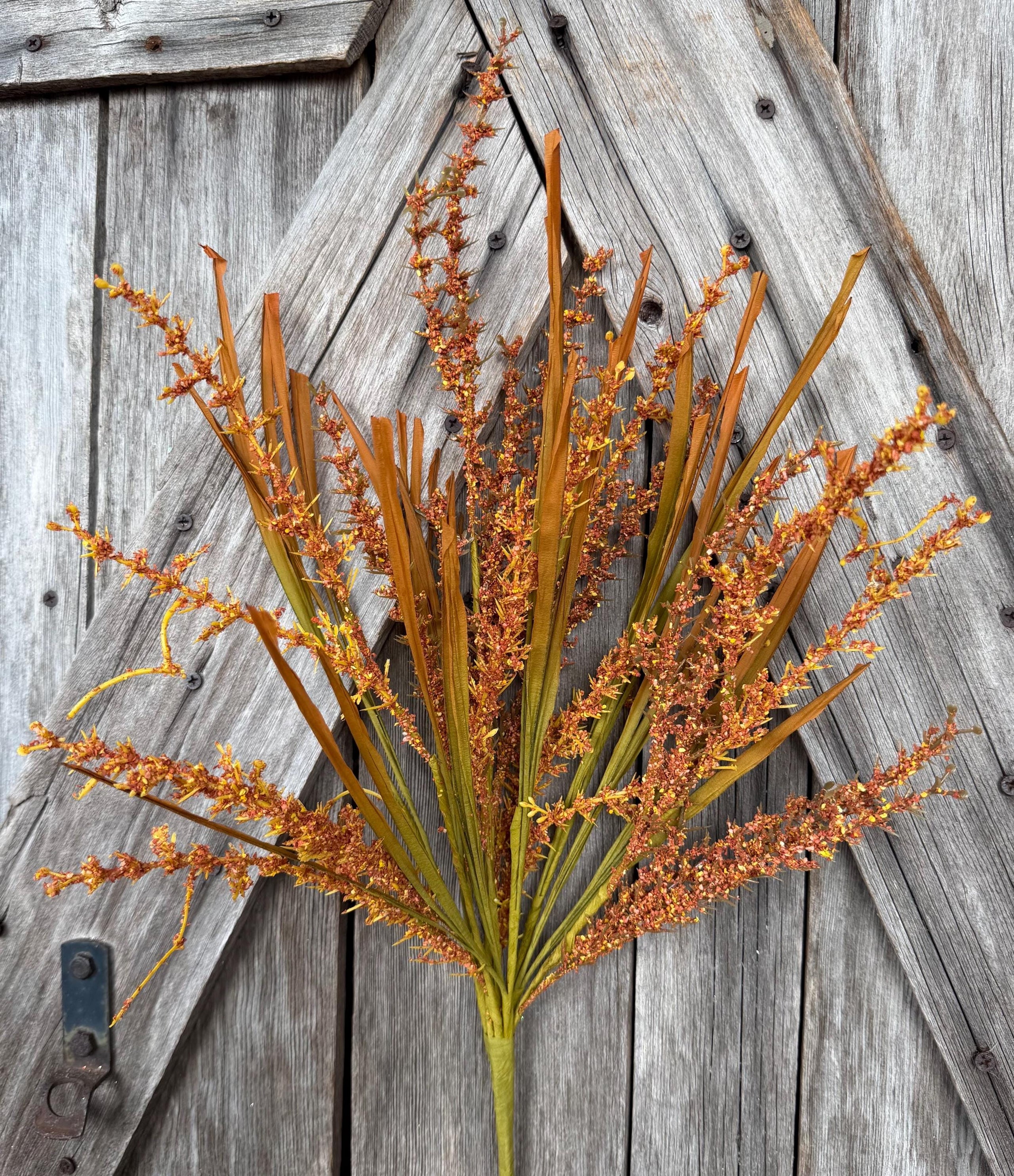 Orange Foxtail Bush , Wreath Supply, Floral