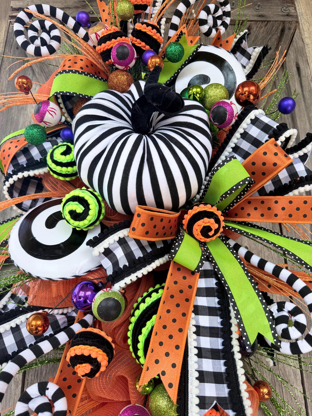 Halloween Wreath, Colorful Halloween Wreath, Fall Decor, Halloween Swag, Fall Wreath, Fall Door