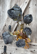 Dusty Blue Rose Spray , Wreath Supply, Floral