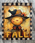 Hello Fall Scarecrow, Halloween Sign, Halloween Decor, Halloween Wall Art