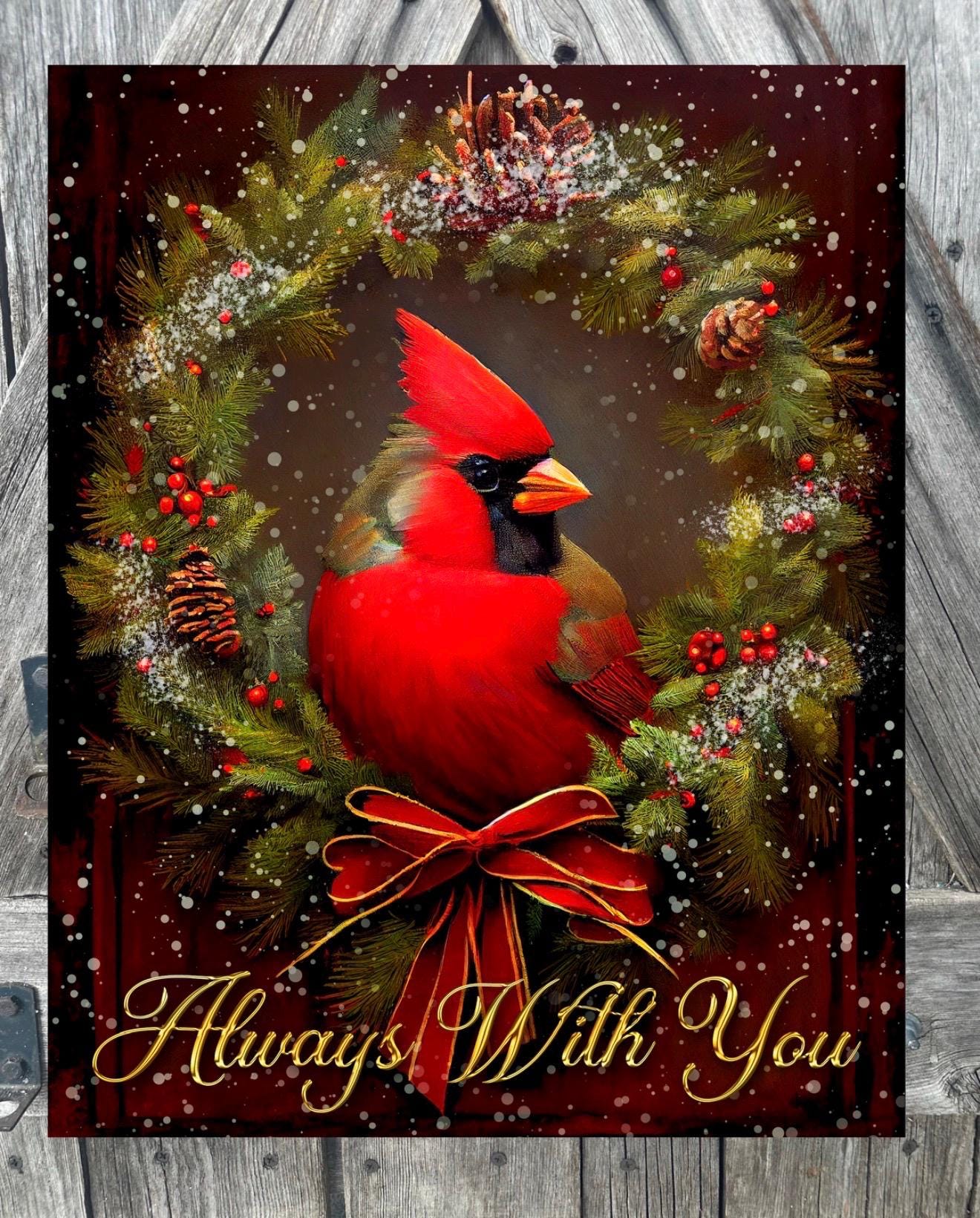 Always With You, Christmas Sign, Christmas Decor, Christmas Wall Art
