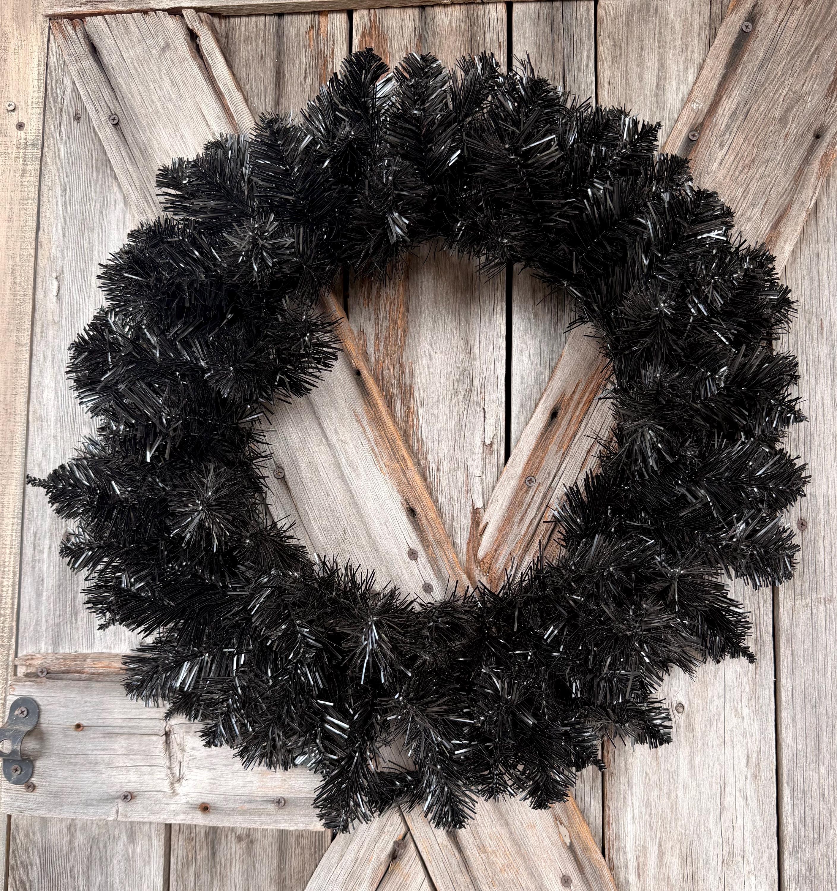 Black Pine Wreath Base, 24 Inches Wreath Supply