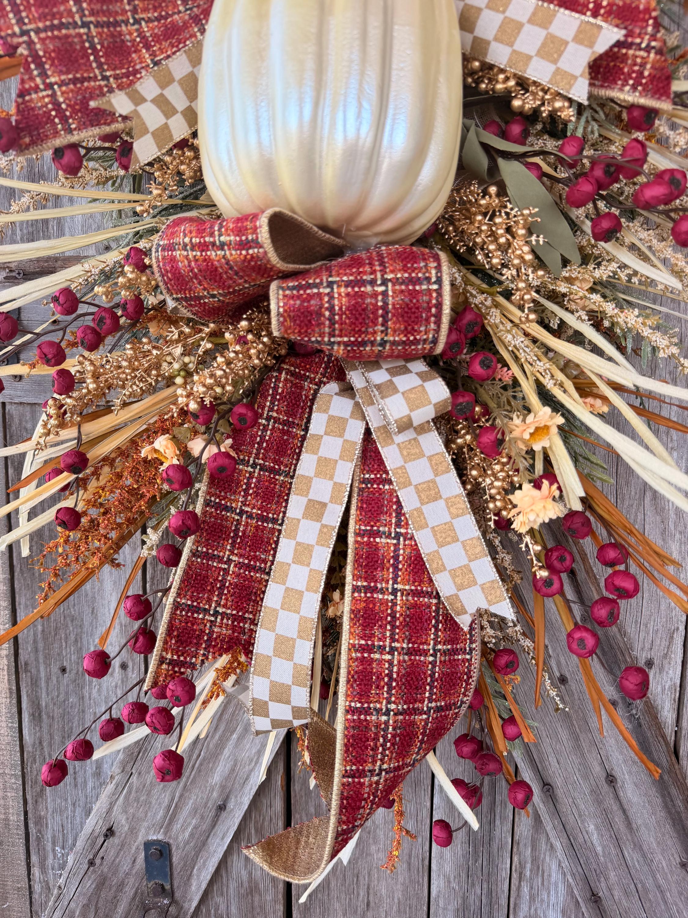 Luxury Fall Wreath, Autumn Wreath, Autumn Swag, Fall Wreath, Fall Door