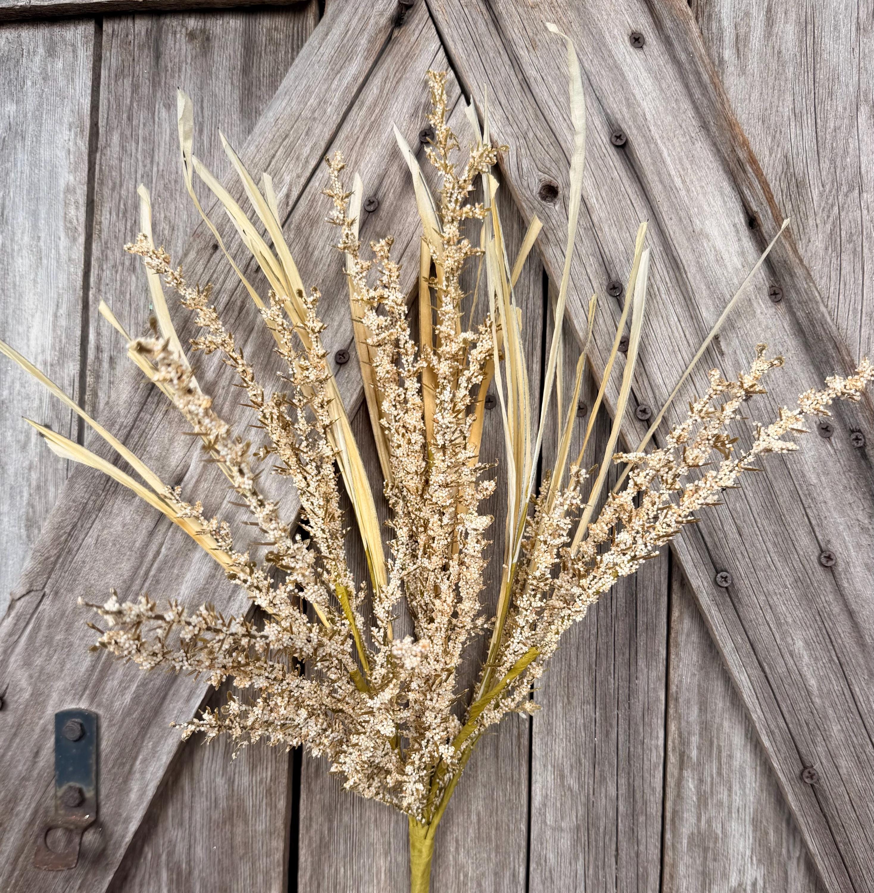 Cream Foxtail Bush , Wreath Supply, Floral