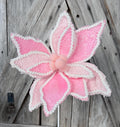 Pink Poinsettia Pick