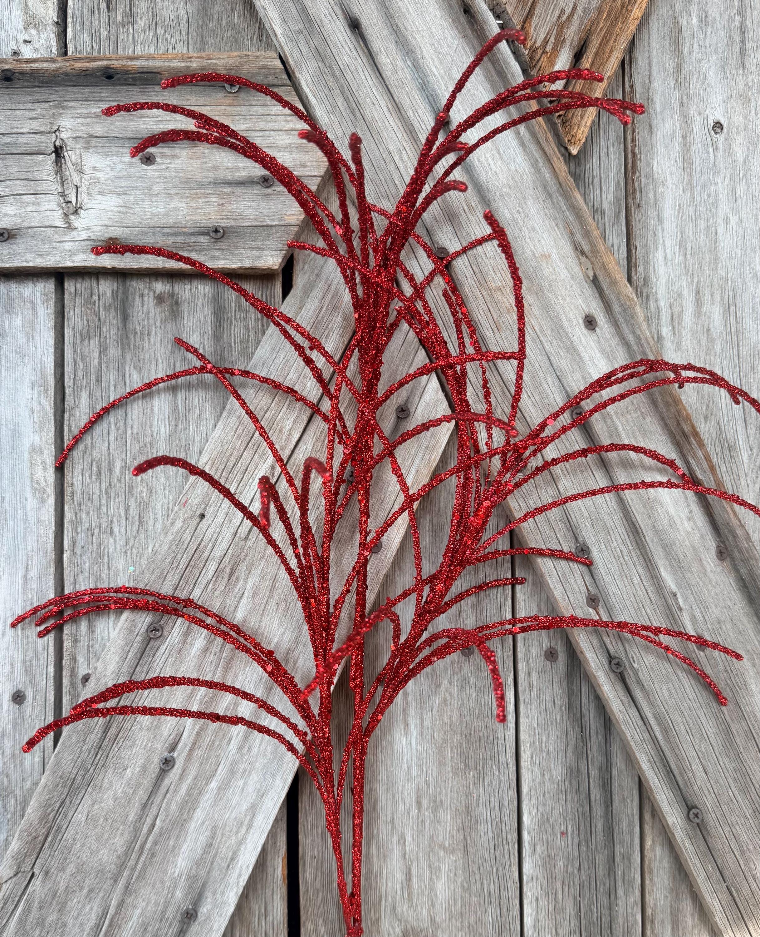 Red Grass Glitter Spray
