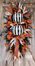 Halloween Wreath, Luxury Wreath, Fall Decor, Halloween Swag, Fall Wreath, Fall Door