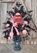 Halloween Centerpiece, Halloween Glam Centerpiece, Pink Arrangement, Floral Arrangement