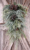 Deluxe Bryson Pine Teardrop Base, 32 Inches Wreath Supply
