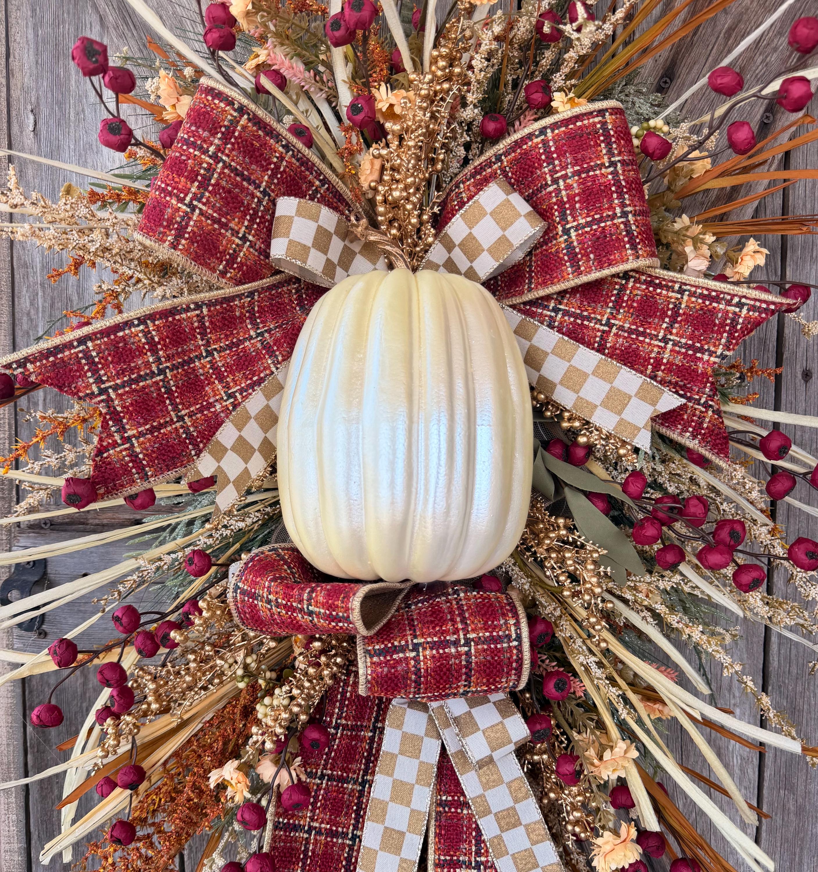 Luxury Fall Wreath, Autumn Wreath, Autumn Swag, Fall Wreath, Fall Door
