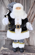 Black White Champagne Santa 18 inches