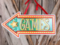 Circus Games Metal Sign, 12 Inches
