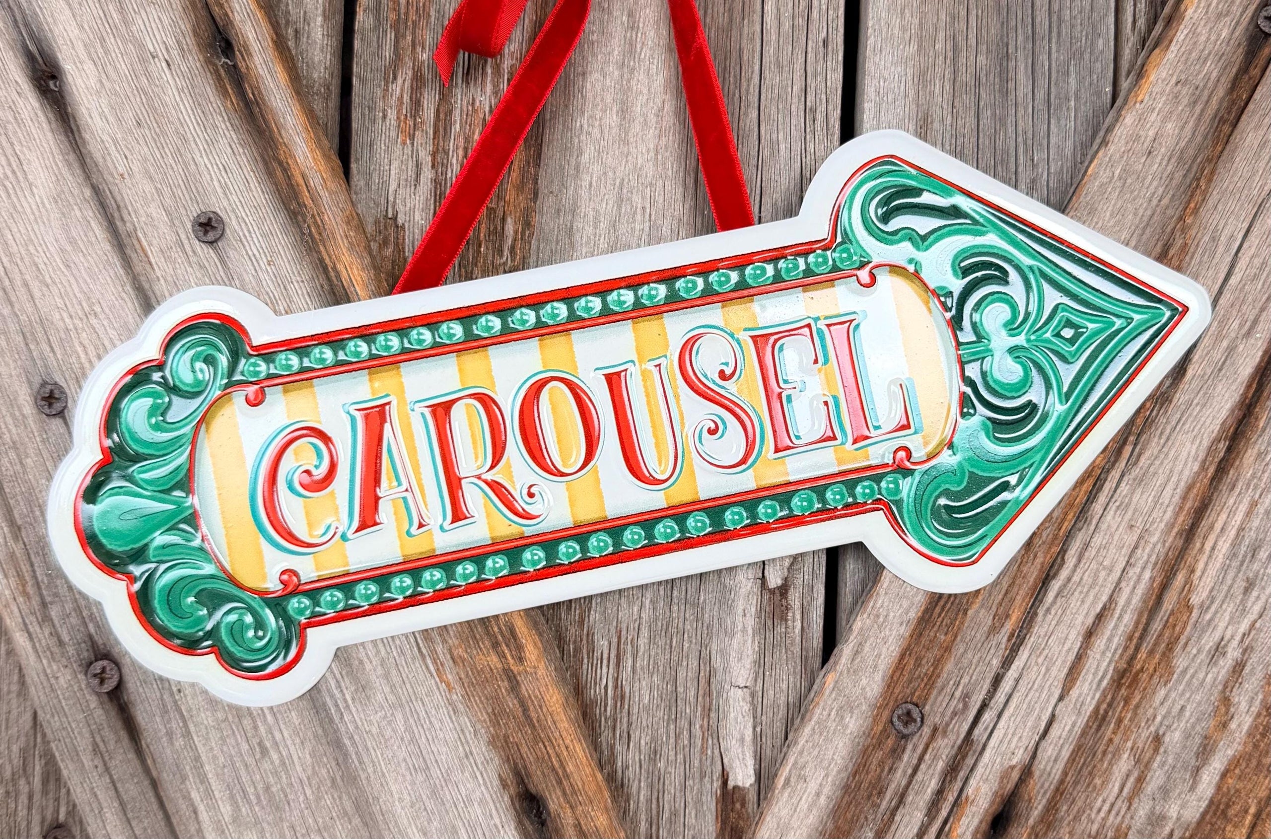 Carousel Games Metal Sign, 12 Inches