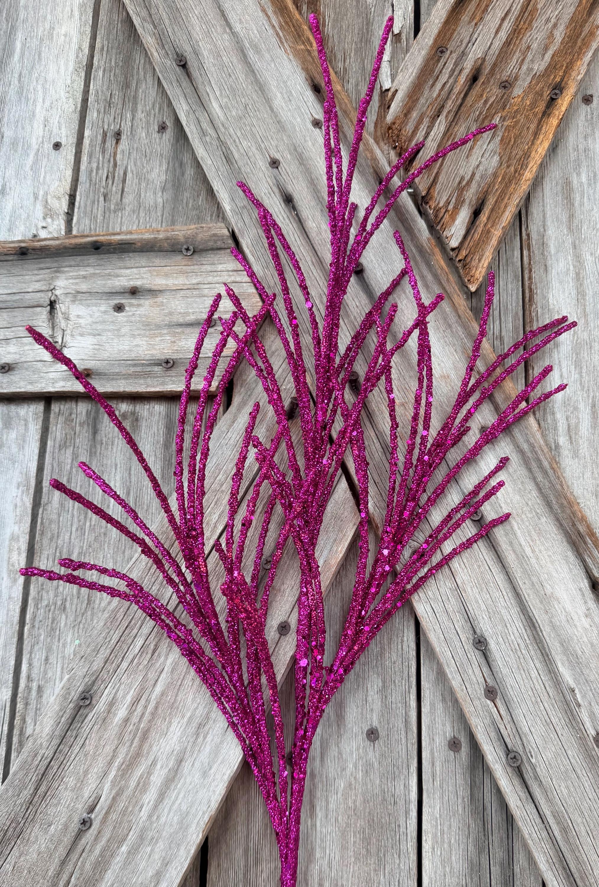 Hot Pink Grass Glitter Spray