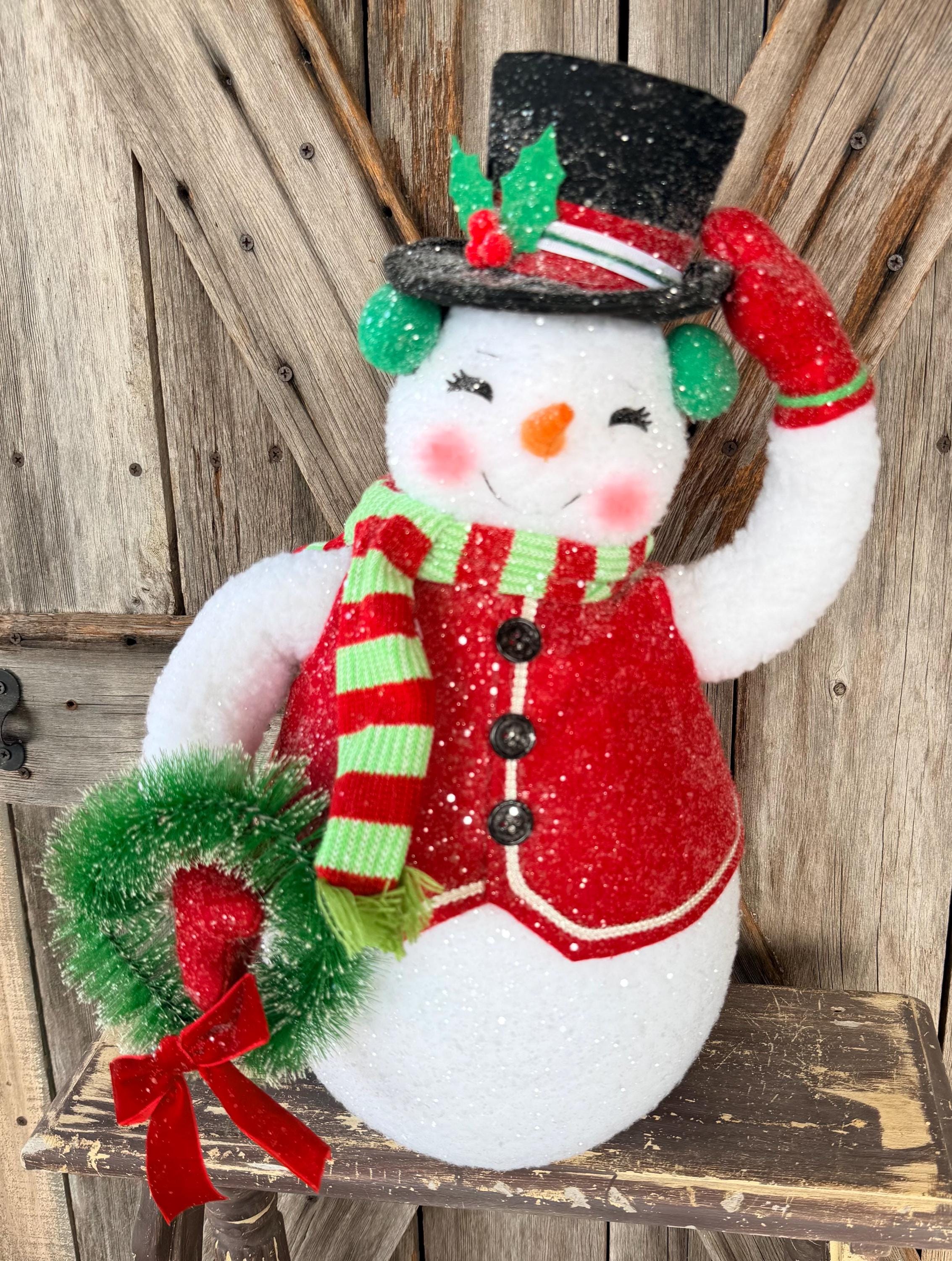 Tophat Snowman 17.5 inches