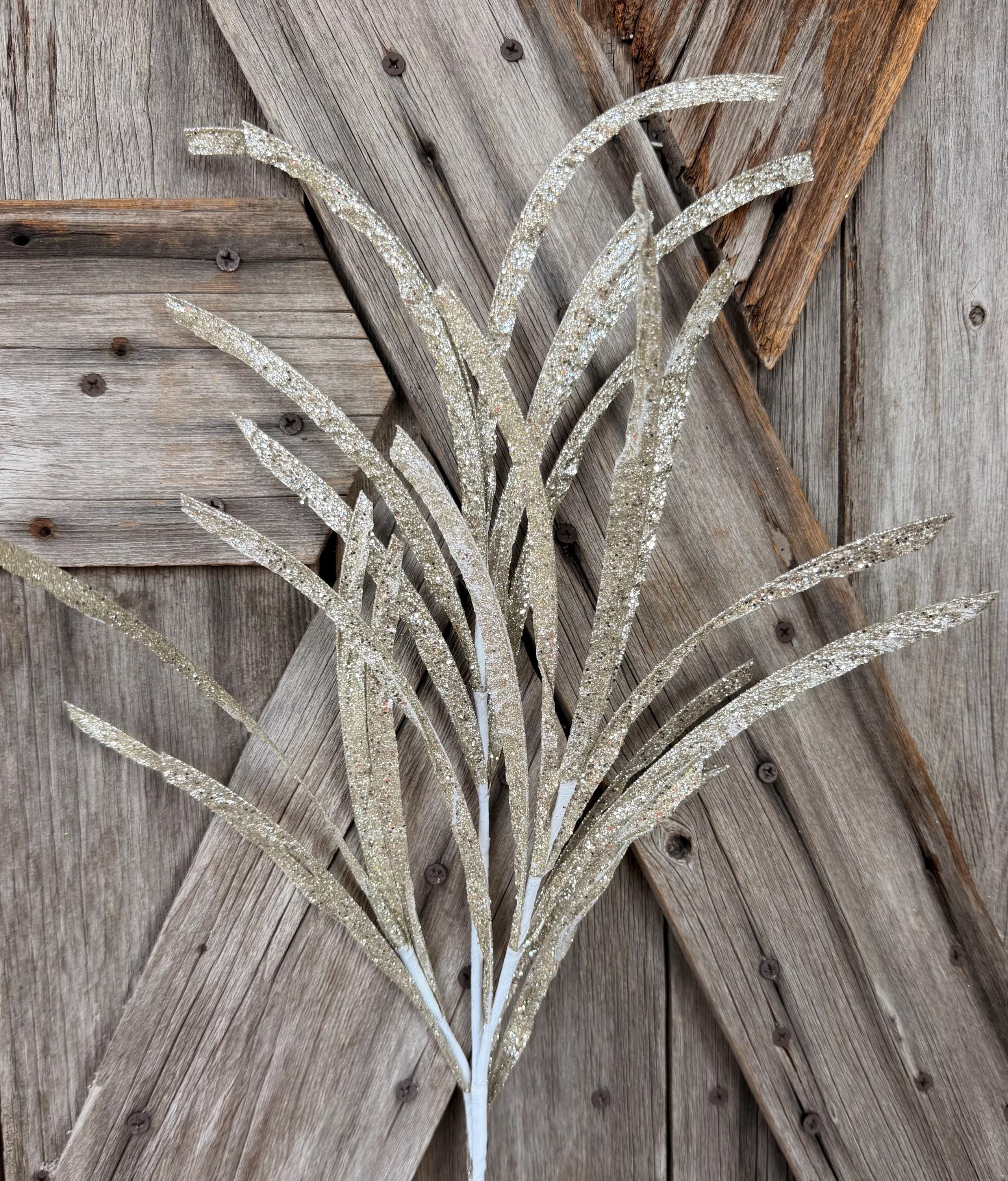 Champagne Paper Grass Spray