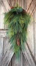 Long Needle Pine Teardrop Base, 30 Inches Wreath Supply