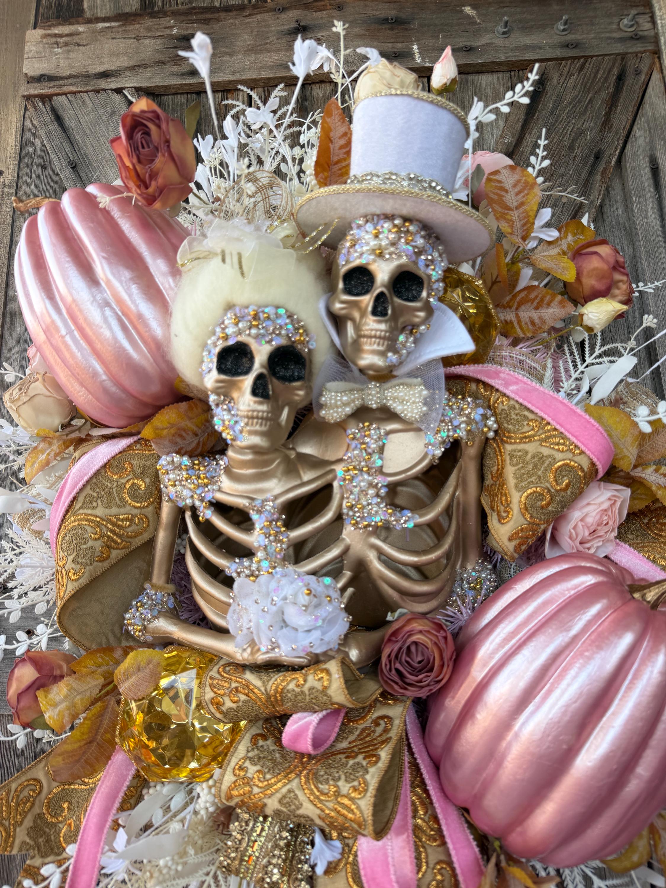 RESERVED, Luxury Halloween Wreath, Gothic Wreath, Glam Halloween Decor, Halloween Swag, Fall Wreath, Fall Door