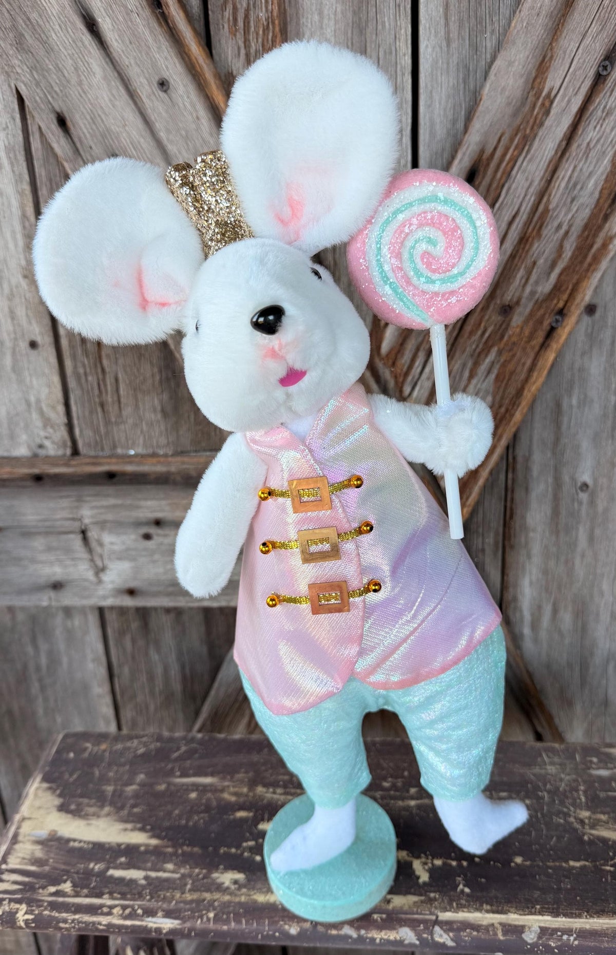 Sugarplum Mouse, Boy Lollipop, 16.5 inches