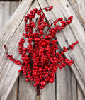 Red Cluster Berry Bush , Wreath Supply, Floral