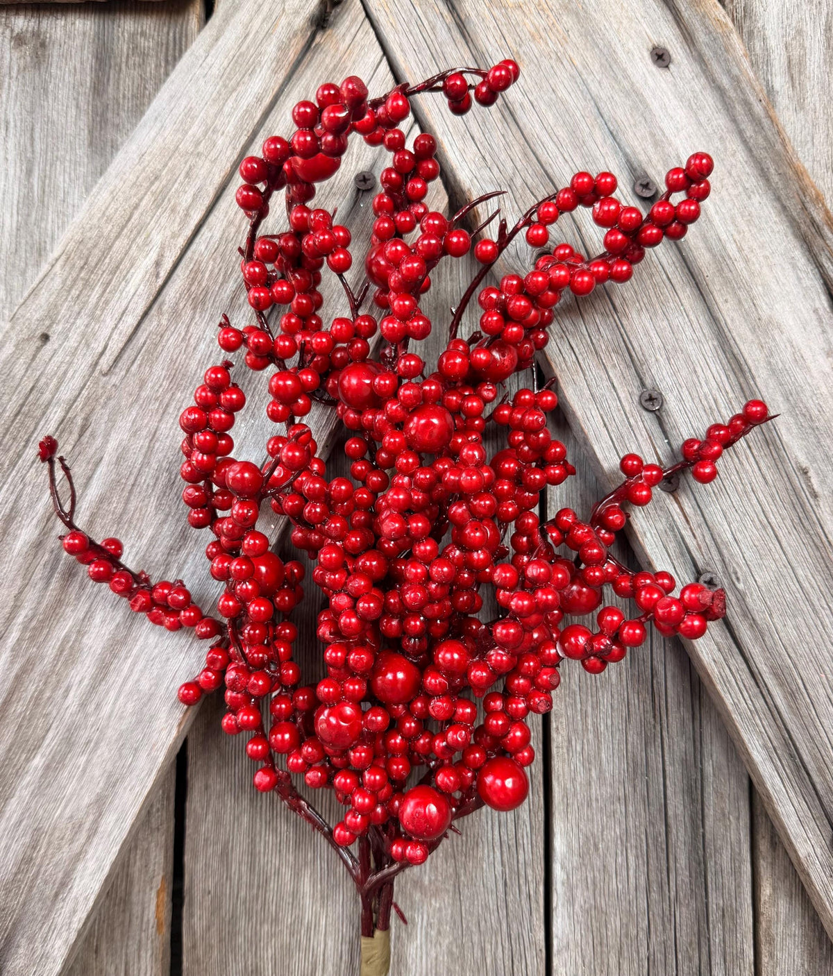 Red Cluster Berry Bush , Wreath Supply, Floral
