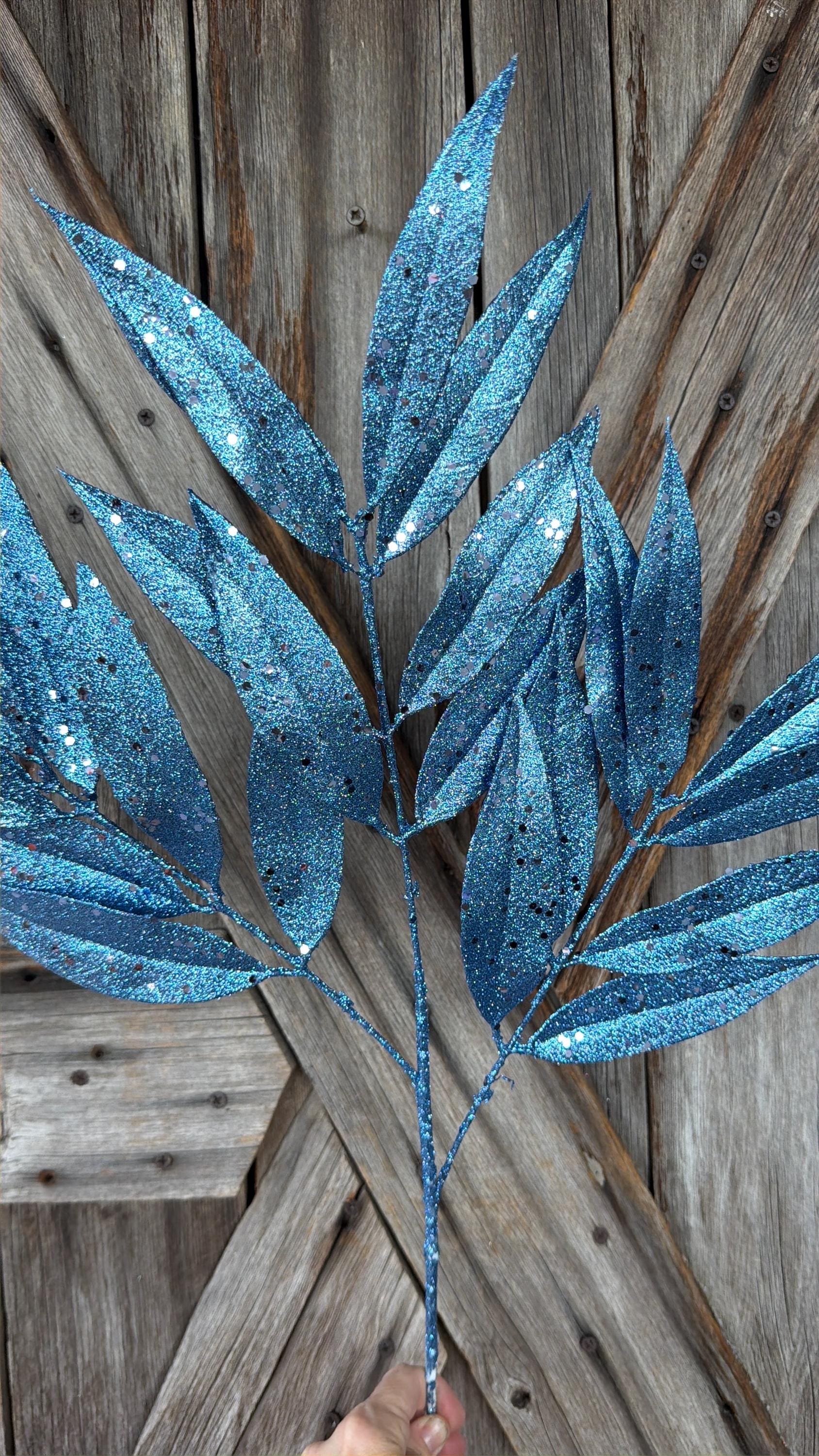 Smoke Blue Leaf Spray
