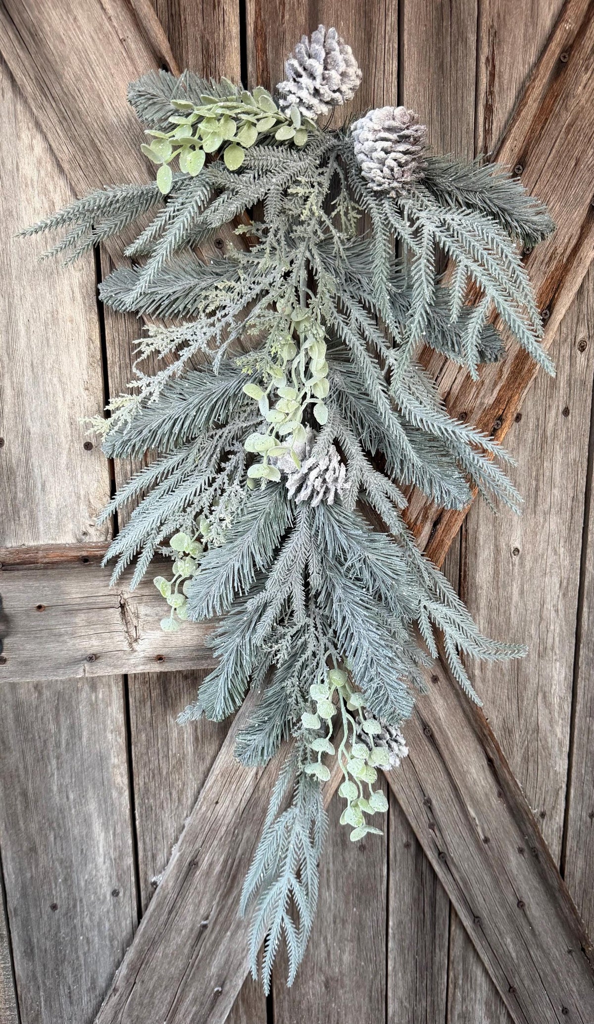 Pine Cone Mixed Teardrop Base, 20 Inches Wreath Supply